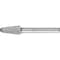 Pferd Carbide Bur - 14 Degree Taper, DIA Cut - 3/8" x 1-1/16" x 1/4" Shank - SL-3 25153 - alternate 1